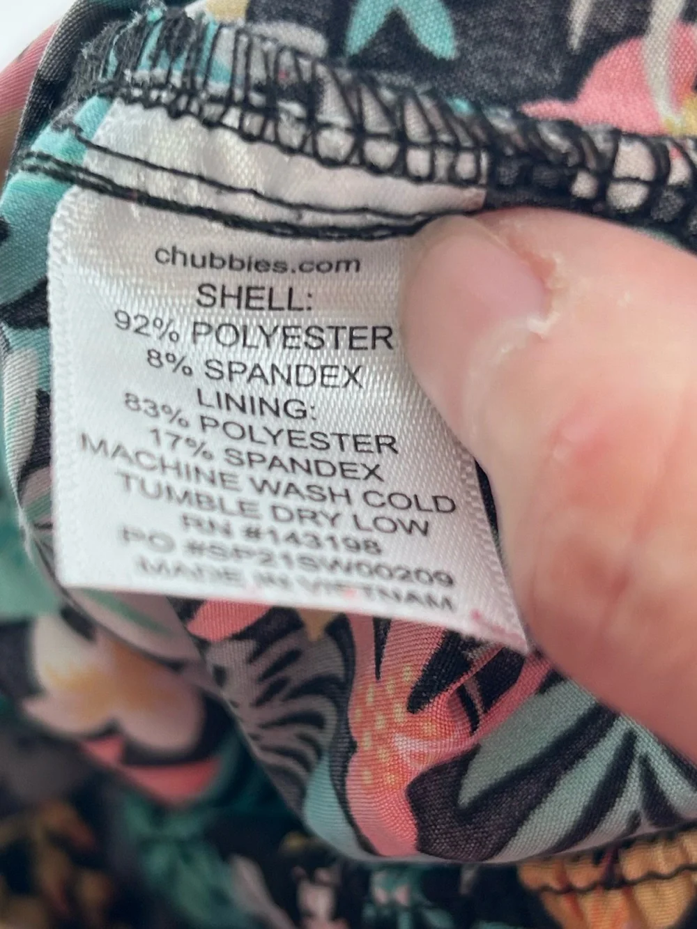 Chubbies Men’s Floral Drawstring Shorts - 28 waist - Men’s Small